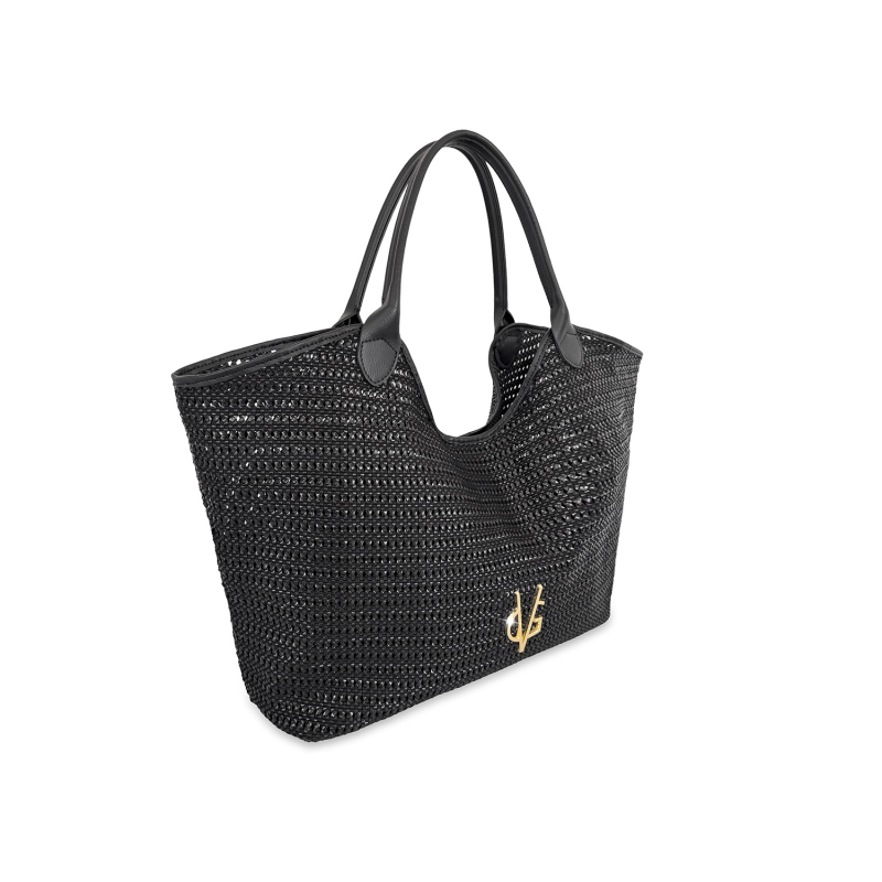VG Shopper rafia nera