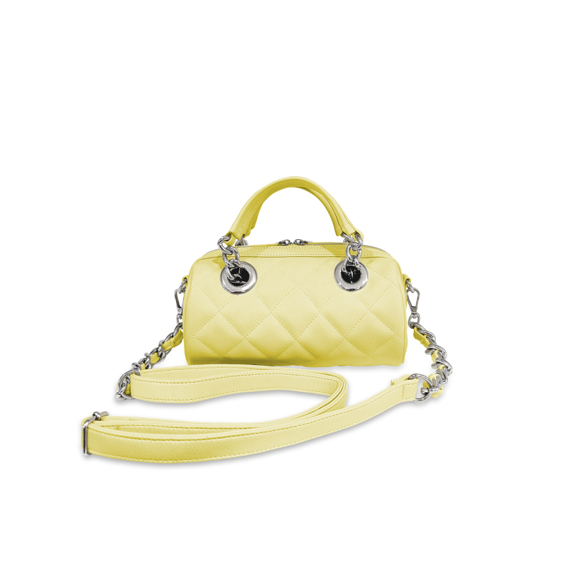 VG Borsa Mini Bowling trapuntata mimosa