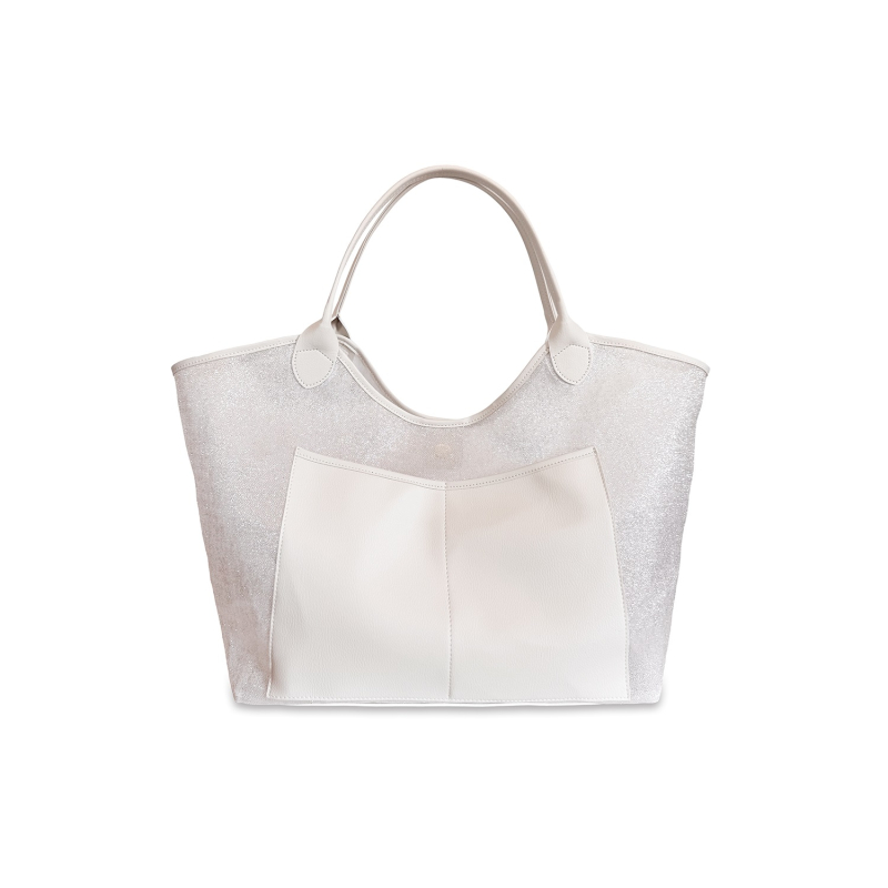 VG Sapore di Sale - Shopper mare bianco conchiglia