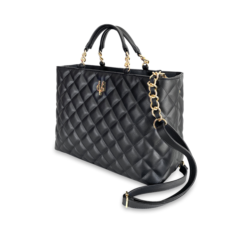 VG Large black quilted bag