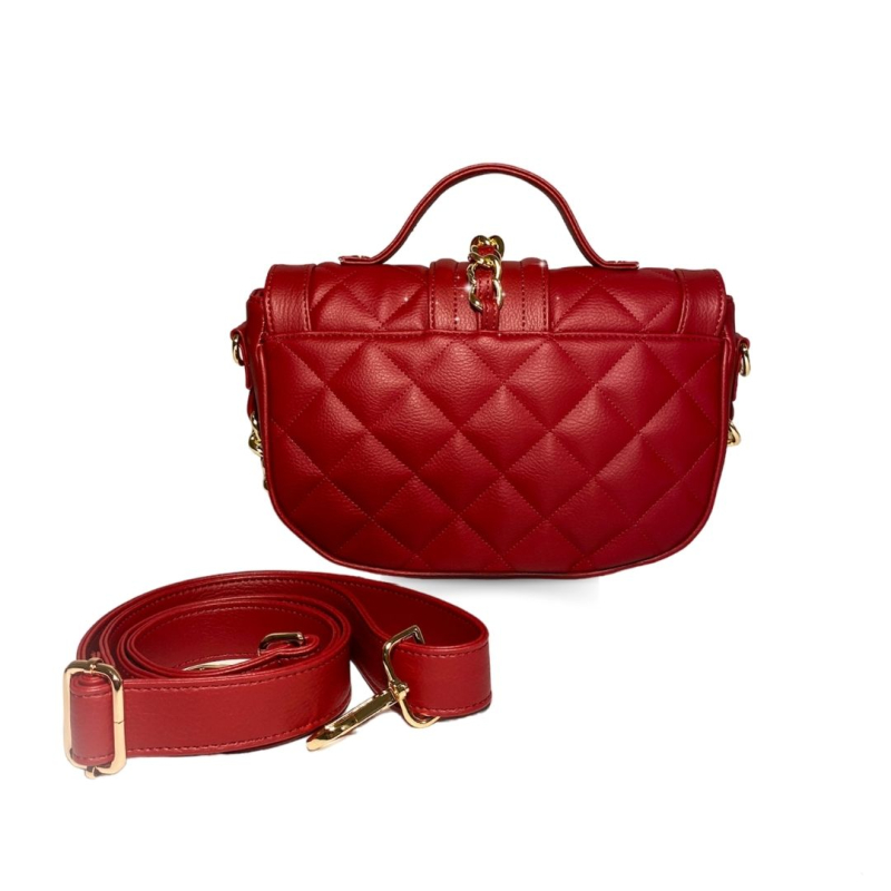 VG - Chic matelassé  borsa a tracolla bordeaux