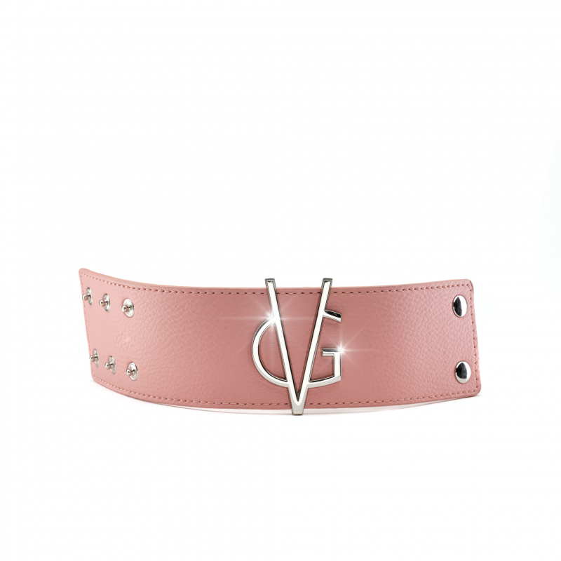 VG peach bracelet & silver logo