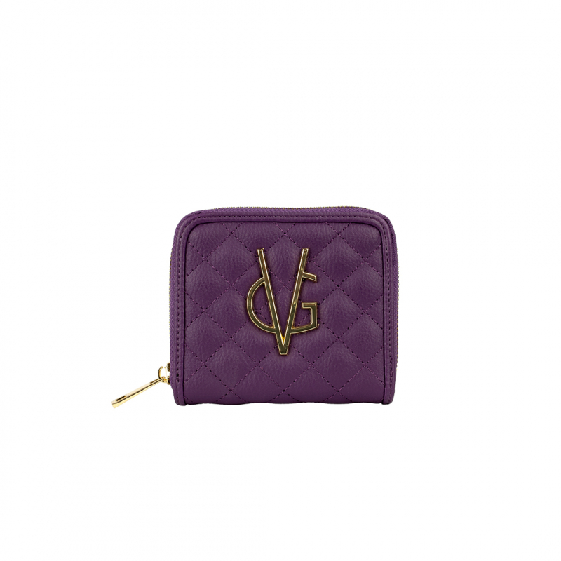 ❤️VG Quilted square purple wallet