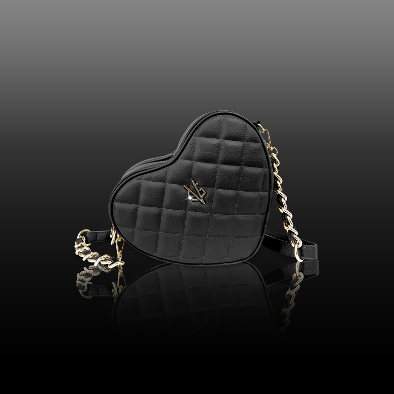 VG cuore medio trapuntato nero