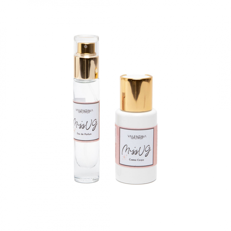 ❤️VG glitter sachet with mini perfume and body cream