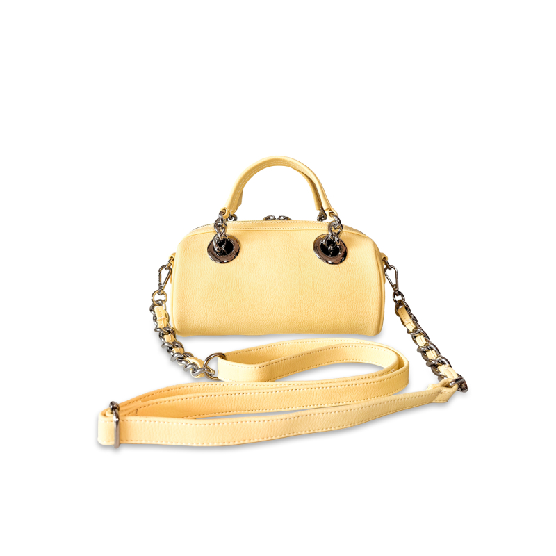 VG Luxury - Borsa Mini Bowling mimosa & cristalli