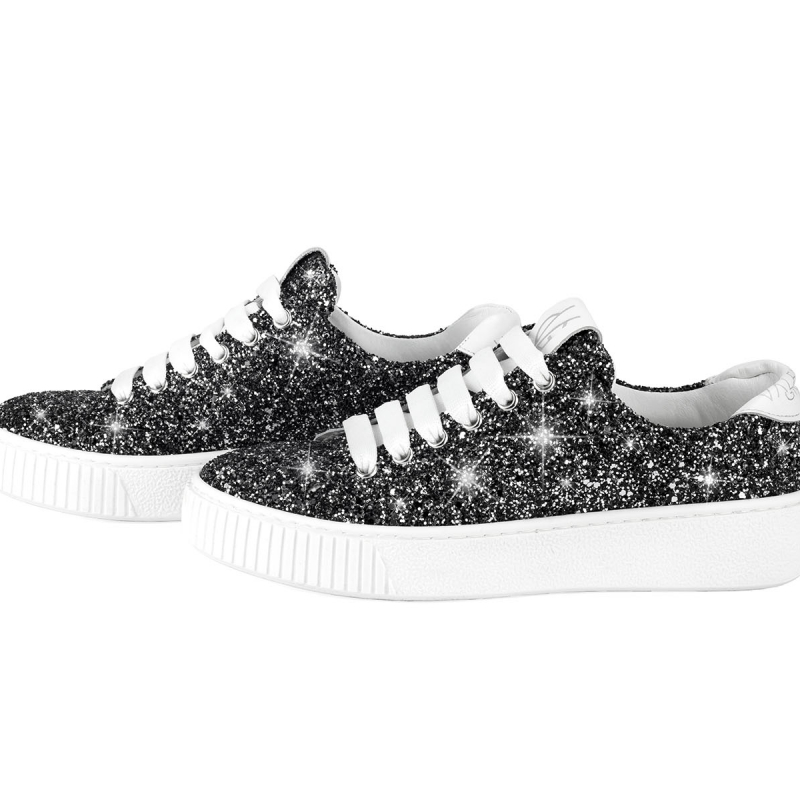 VG Baskets glitter gris