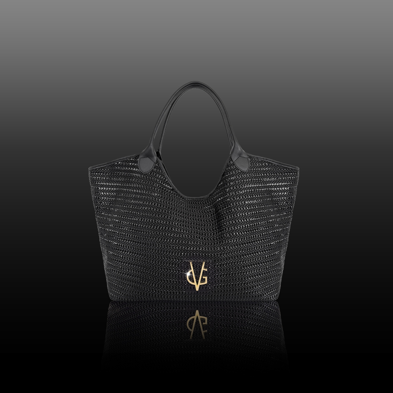 VG Shopper rafia nera