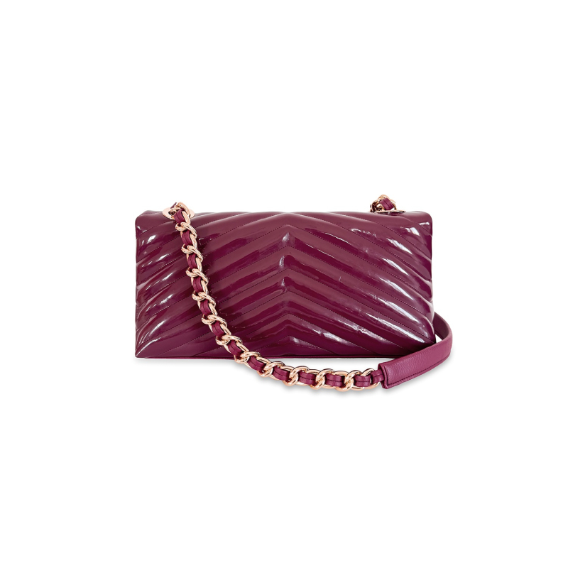 VG VBAG -Baguette lucida Red Cherry Chevron