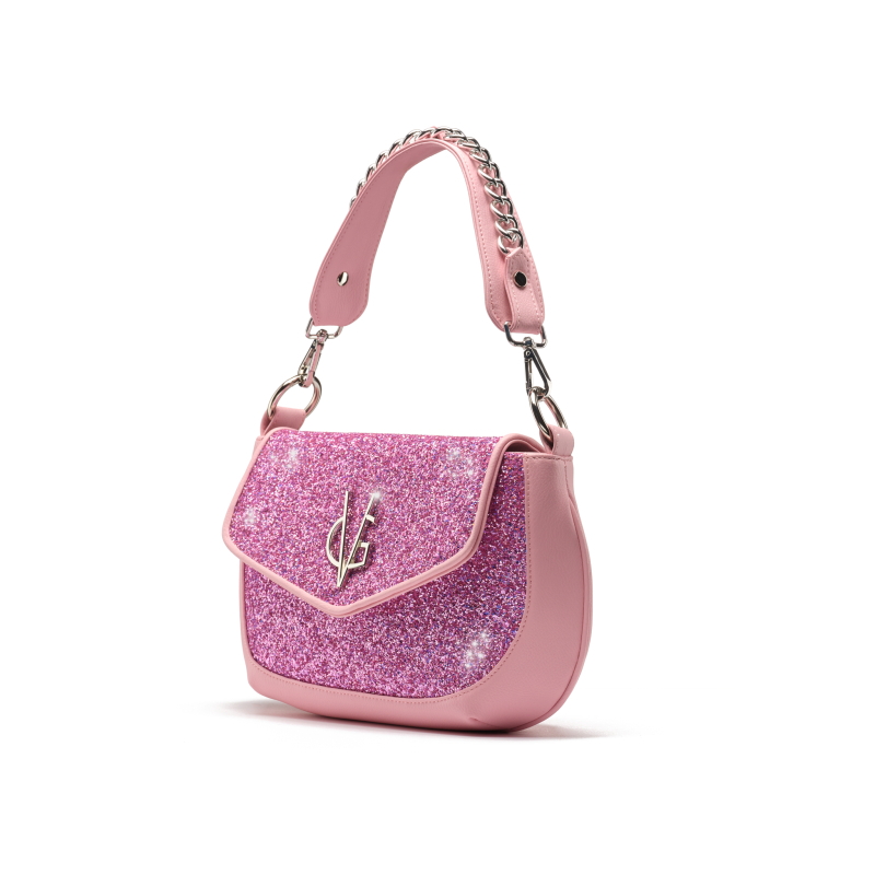 VG Joy - Pink baguette bag & pink glitter