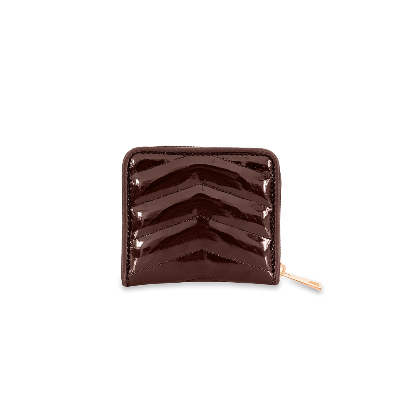 VG Portafoglio quadrato lucido  Chocolate Bown Chevron