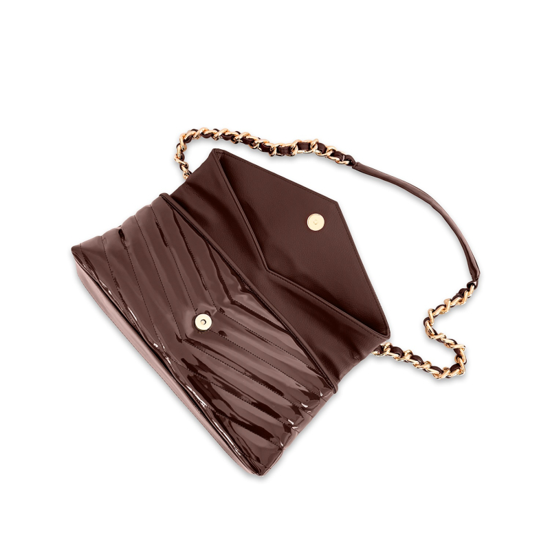 VG VBAG -Baguette lucida Chocolate Bown Chevron