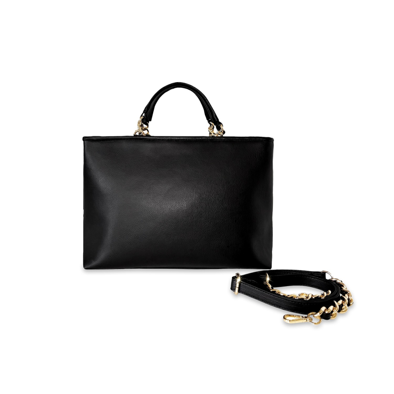 VG 10 Borsa nera con frange