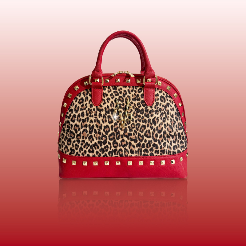 Wonderful Christmas -  Bugatti grande rossa saffiano & leopardo