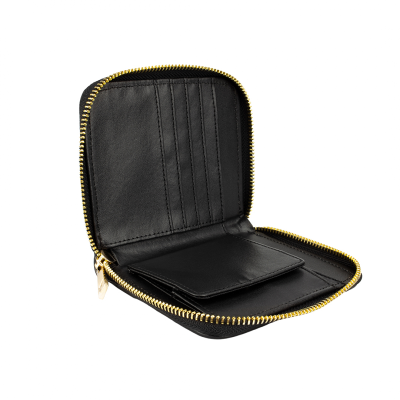 ❤️VG Portefeuille carré matelassé camel