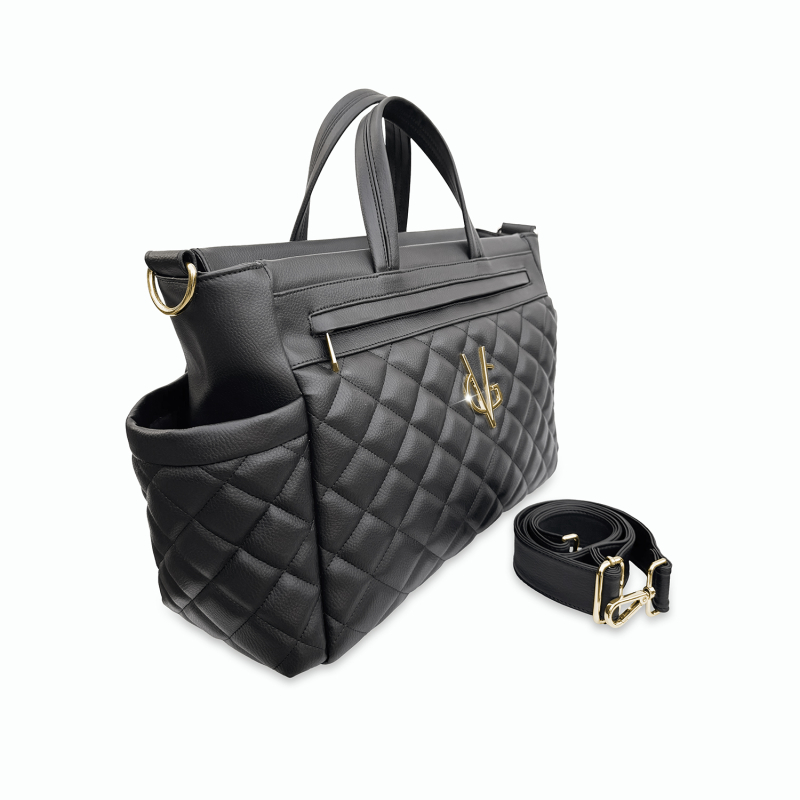 FIRST LOVE COLLECTION - Borsa passeggino trapuntata nera