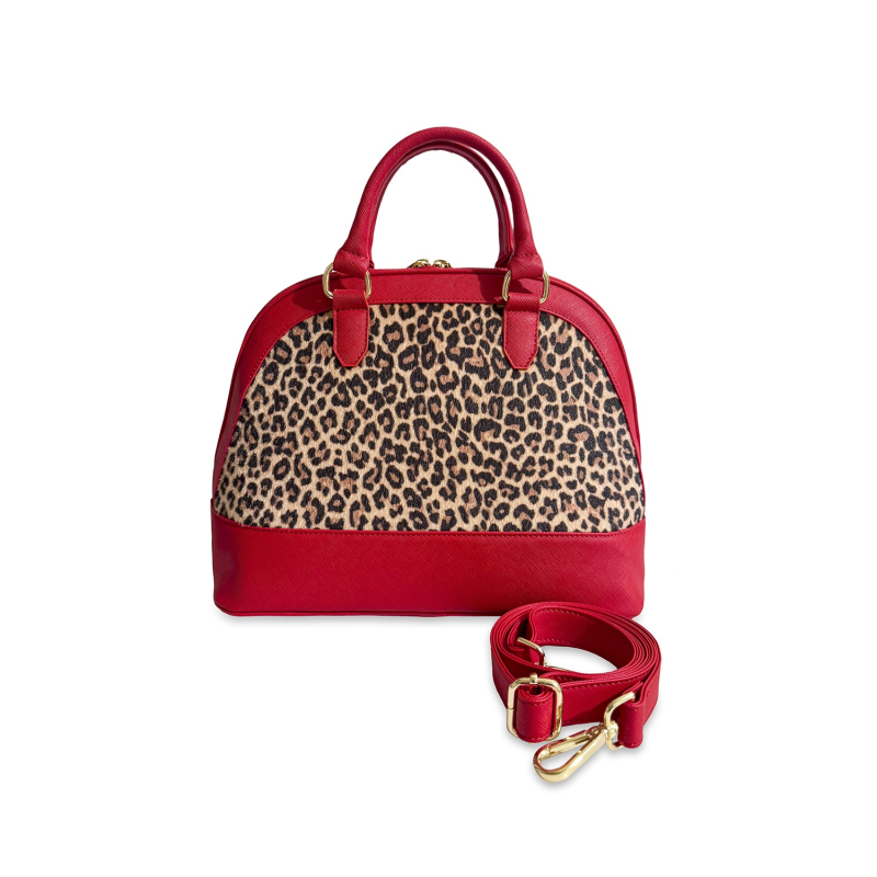 Wonderful Christmas -  Bugatti grande rossa saffiano & leopardo