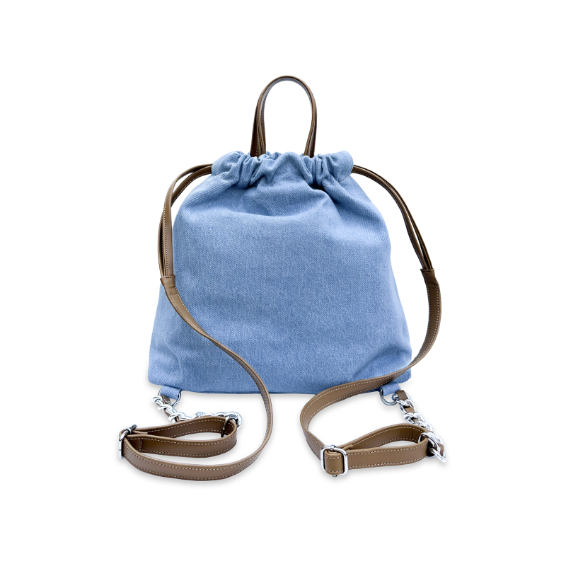 VG Riviera Shine - Zaino jeans borchie & cristalli