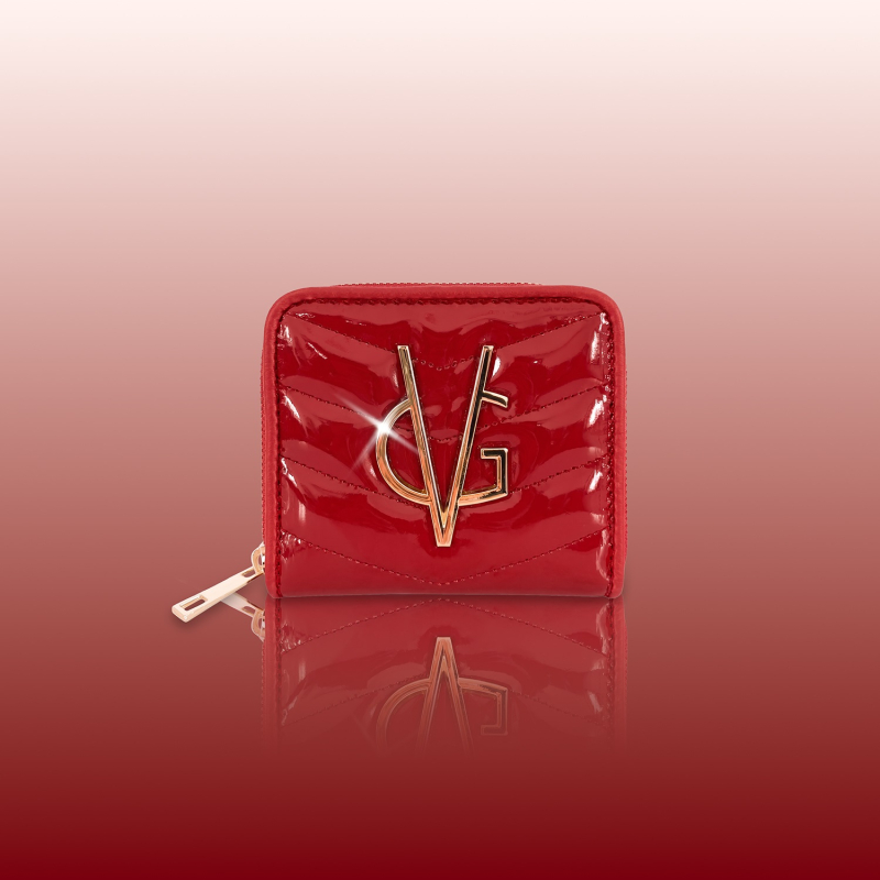 VG Portafoglio quadrato lucido True Red Chevron