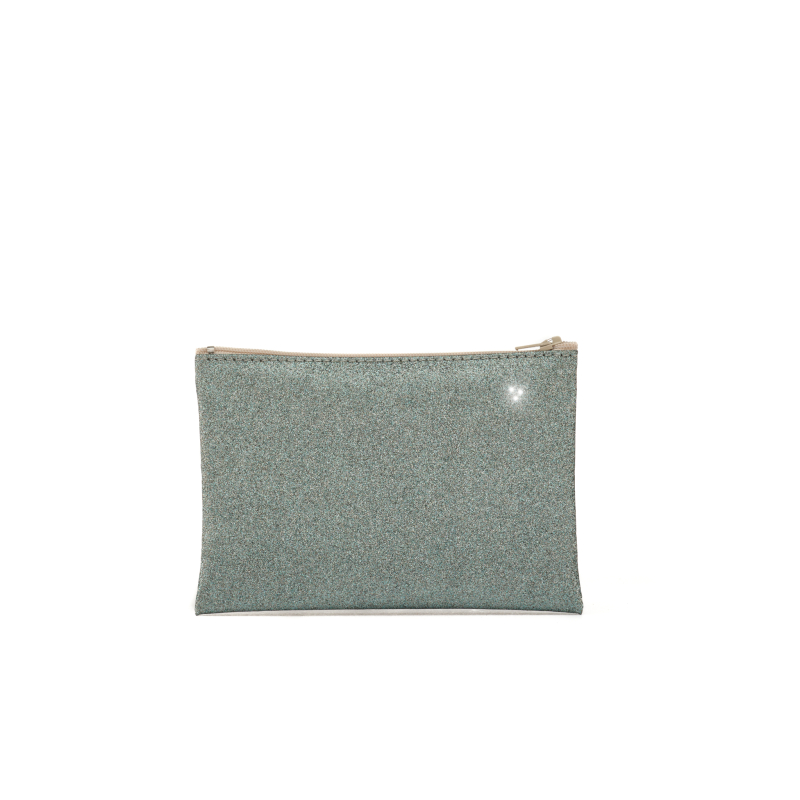 VG mini bustina glitter azzurro dusty