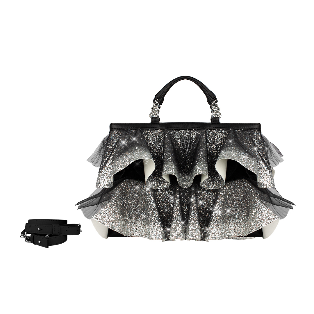borsa a mano, borsa a tracolla ,borsa con rouches | Valentina Giorgi
