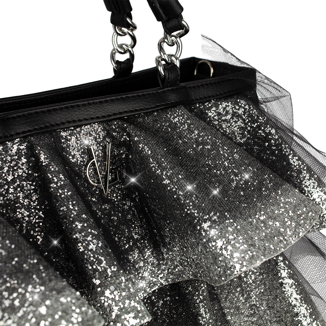 silver nere brillantinate