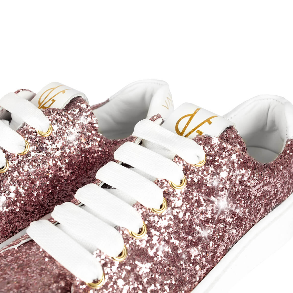 P448 Sneaker trendy donna bianca/rosa cipria | Quellogiusto Shop online