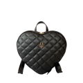 Vg sac à dos coeur matelassé noir