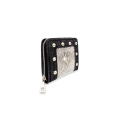 VG Crystal Rock - Portafoglio quadrato denim black borchie & cristalli