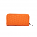 VG Orange V-quilted wallet