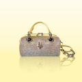 VG Luxury - Borsa Mini Bowling mimosa & cristalli