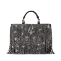 VG10 Sac à main à franges glitter gris