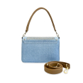 VG Riviera Shine - Borsa media jeans borchie & cristalli