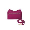 VG  Borsa a tracolla fuxia con rouches & borchie