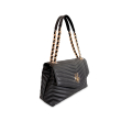 VG VBAG -Borsa grande nera trapunta a V