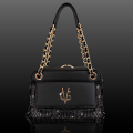 VG STARRY SKY -Bonheur grande nera e frange in cristalli