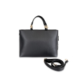 VG STARRY SKY - Borsa a mano grande nera e frange in cristalli