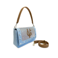 VG Riviera Shine - Borsa media jeans borchie & cristalli