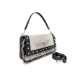 VG Crystal Rock - Baguette denim black borchie & cristalli