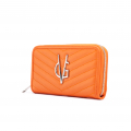 VG Orange V-quilted wallet