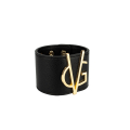 VG Bracelet noir et logo doré