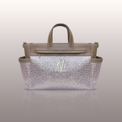 FIRST LOVE COLLECTION - Borsa passeggino glitter cipria scuro