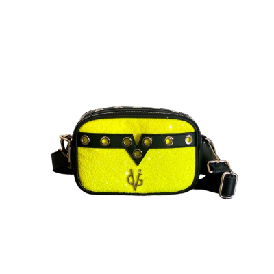 VG Wonder Vali-borsa a tracolla piccola glitter giallo fluo