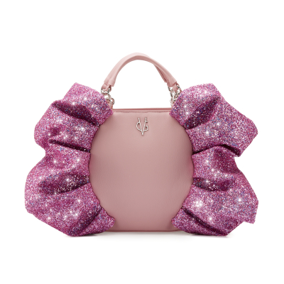 PREORDINA ORA-VG Borsa a caramella grande rosa & glitter rosa multicolor