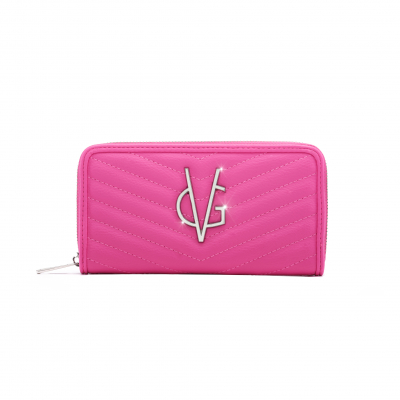 VG strawberry V-quilt wallet