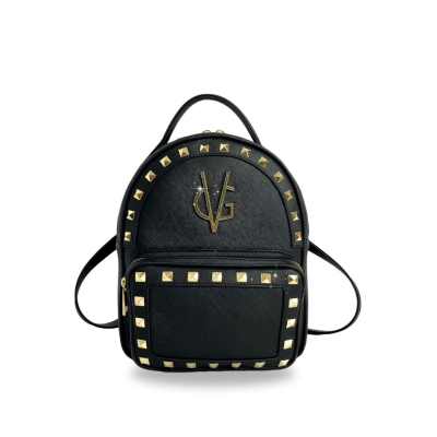VG - Saffiano - zaino nero&borchie