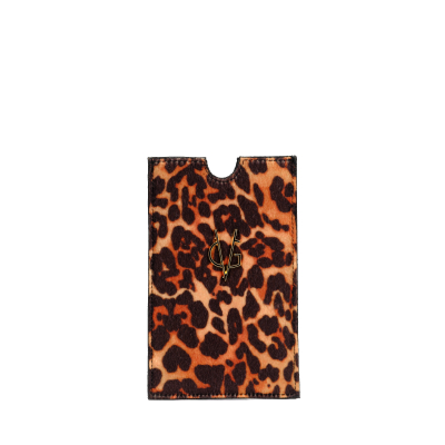 VG JUNGLE HEART - Leopard animal print phone holder