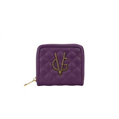 ❤️VG Portefeuille carré matelassé violet