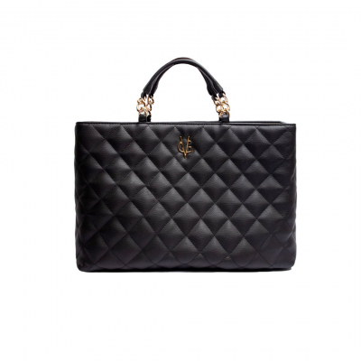 VG Large black quilted bag