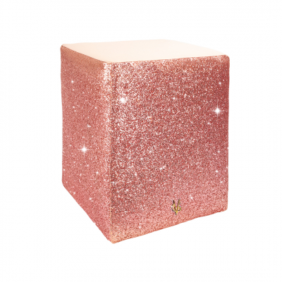 ❤️VG Pouf rosa cipria  & glitter